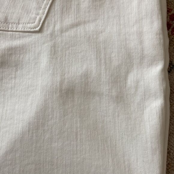 J. Crew 9” Billie demi-boot crop jeans in white wash - Picture 4 of 4